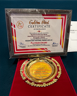 Fame India Golden Bird National Platinum Award for Safety Culture in Mines